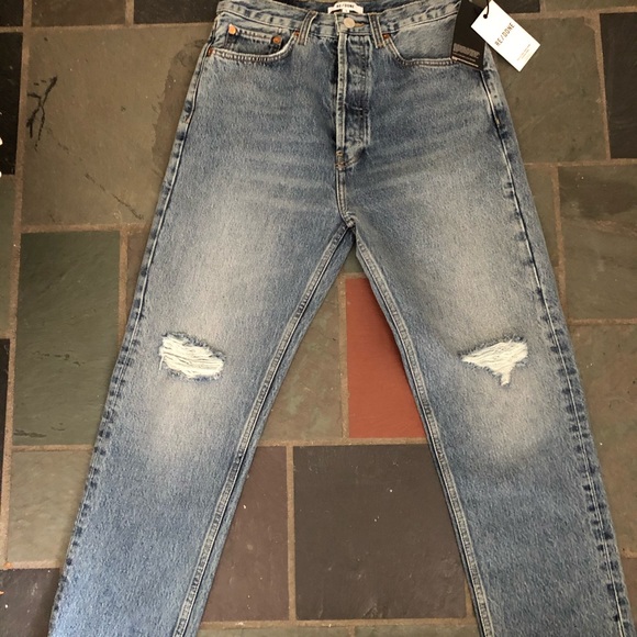 RE/DONE Denim - RE/DONE 70s Ultra Stovepipe Ankle Jeans